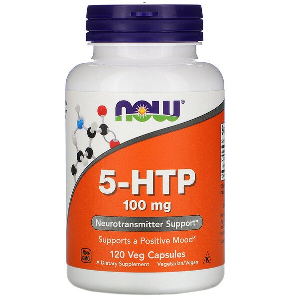 Now Foods, 5-HTP, 100 mg, 120 Veg Capsules