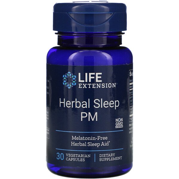 Life Extension, Herbal Sleep PM, 30 Vegetarian Capsules