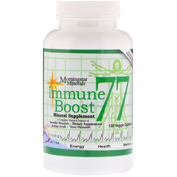 Morningstar Minerals, Immune Boost 77, Mineral Supplement, 120 Veggie Capsules