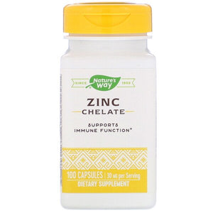 Nature's Way, Zinc Chelate, 30 mg, 100 Capsules