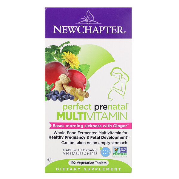 New Chapter, Perfect Prenatal Multivitamin, 192 Vegetarian Tablets