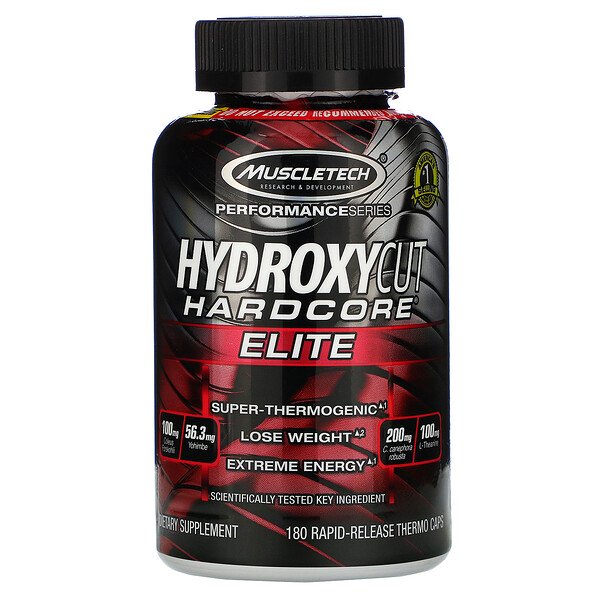 Hydroxycut,  Performance Series, Hydroxycut Hardcore Elite, 180 Rapid-Release Thermo Caps