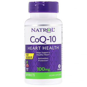 Natrol, CoQ-10, Fast Dissolve, Cherry, 100 mg, 30 Tablets