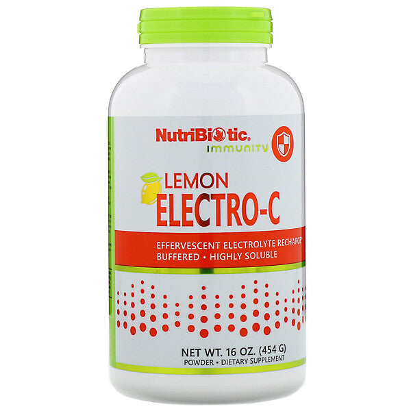 NutriBiotic, Immunity, Lemon Electro-C Powder, 16 oz (454 g)