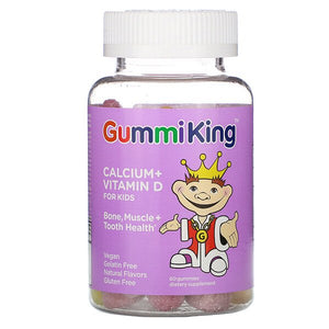 GummiKing, Calcium + Vitamin D for Kids, 60 Gummies