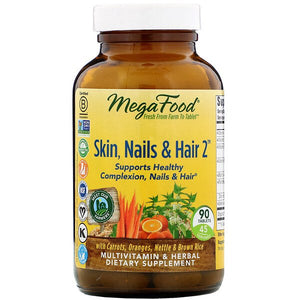 MegaFood, Skin, Nails & Hair 2, 90 Tablets