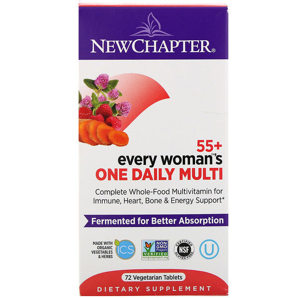 New Chapter, 55+ Every Woman's One Daily Multi, 72 Vegetarian Tablets