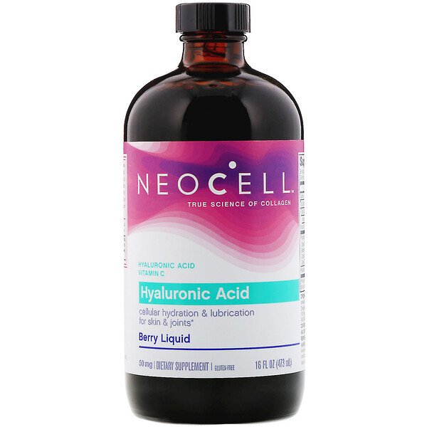 Neocell, Hyaluronic Acid, Berry Liquid, 50 mg, 16 fl oz (473 ml)