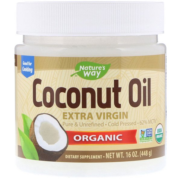 Nature's Way, Organic Coconut Oil, Extra Virgin, 16 oz (448 g)