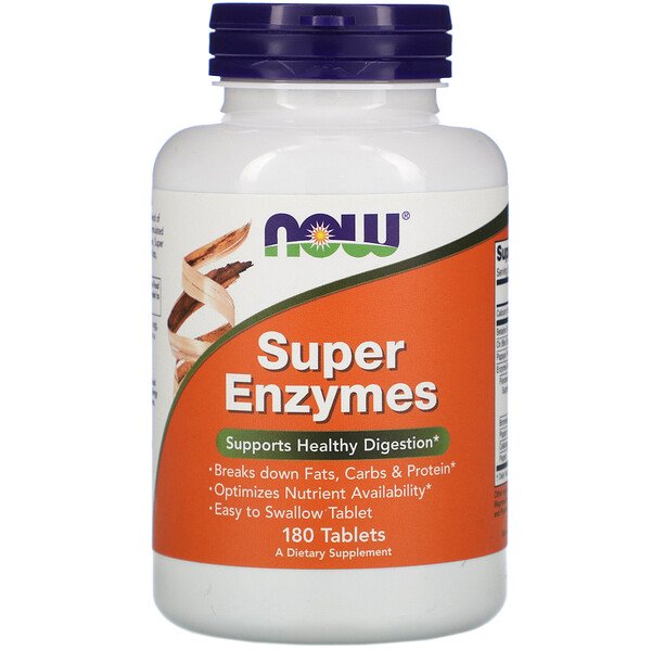 Now Foods, Super Enzymes, 180 Tablets