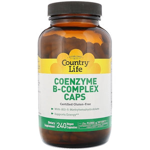 Country Life, Coenzyme B-Complex Caps, 240 Vegan Capsules