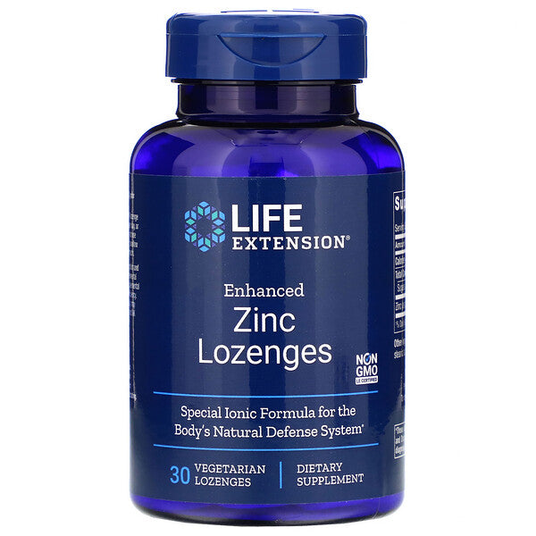 Life Extension, Enhanced Zinc Lozenges, 30 Vegetarian Lozenges