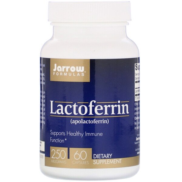 Jarrow Formulas, Lactoferrin, 250 mg, 60 Capsules