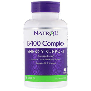 Natrol, B-100 Complex, 100 Tablets