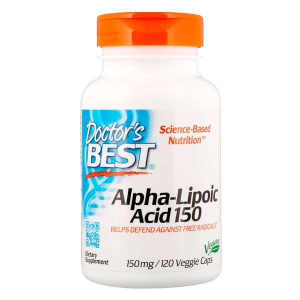 Doctor's Best, Alpha-Lipoic Acid, 150 mg, 120 Veggie Caps