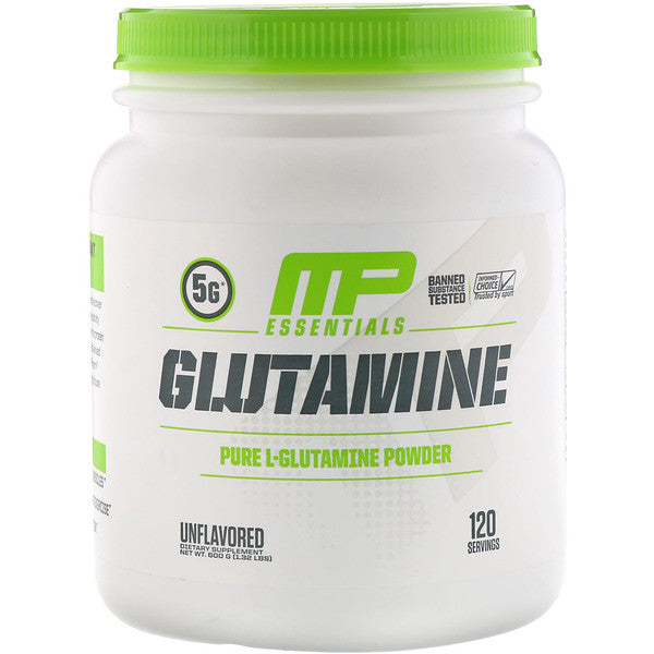 MusclePharm, Essentials, Glutamine, Unflavored, 1.32 lbs (600 g)