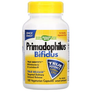 Nature's Way, Primadophilus Bifidus, 5 Billion CFU, 180 Vegetarian Capsules