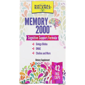 Natural Balance, Memory 2000, 42 Veg Caps