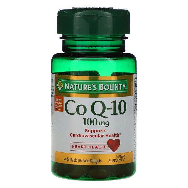 Nature's Bounty, Co Q-10, 100 mg, 45 Rapid Release Softgels