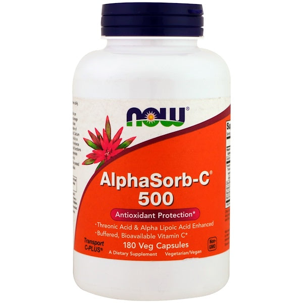 Now Foods, AlphaSorb-C 500, 180 Veg Capsules