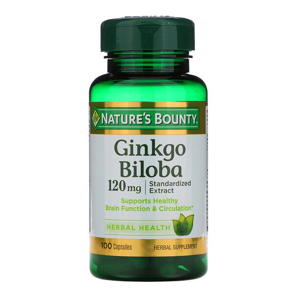 Nature's Bounty, Ginkgo Biloba, 120 mg, 100 Capsules