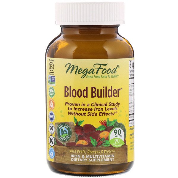 MegaFood, Blood Builder, 90 Tablets