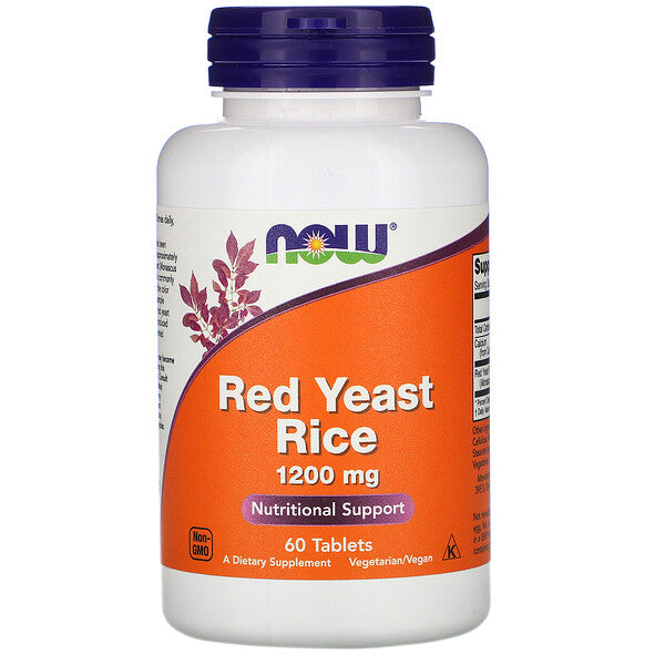 Now Foods, Red Yeast Rice, 1200 mg, 60 Tablets