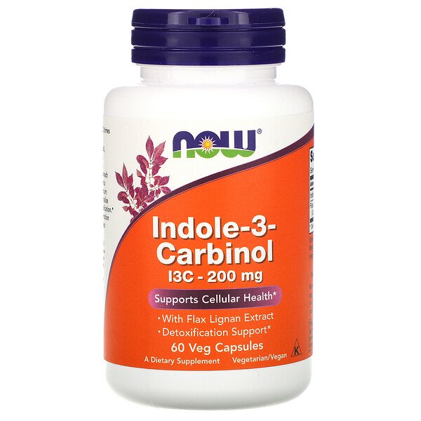 Now Foods, Indole-3-Carbinol, 200 mg, 60 Veg Capsules