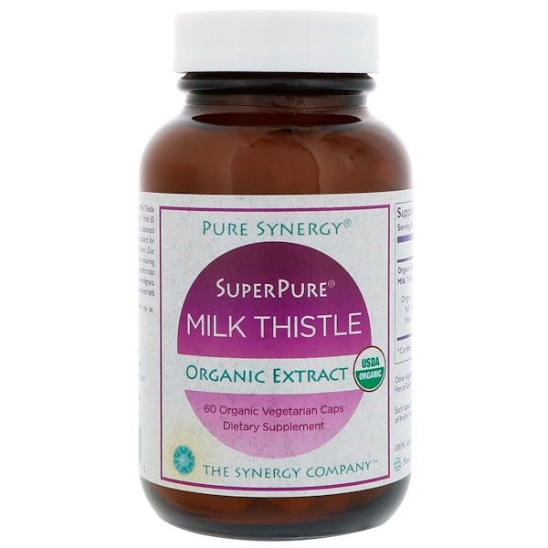 Pure Synergy, Pure Synergy, Super Pure Milk Thistle Organic Extract, 60 Organic Vegetarian Caps