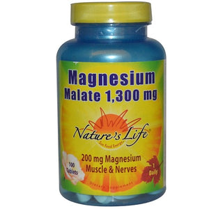 Nature's Life, Magnesium Malate, 1,300 mg, 100 Tablets