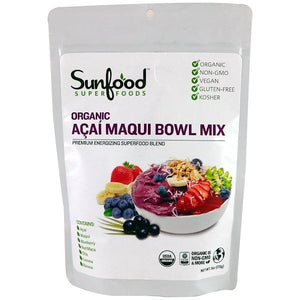 Sunfood, Organic Acai Maqui Bowl Mix, 6 oz (170 g)