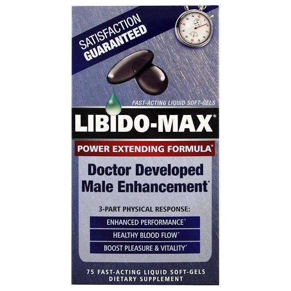 appliednutrition, Libido-Max, 3-Part Physical Response, 75 Fast-Acting Liquid Soft-Gels