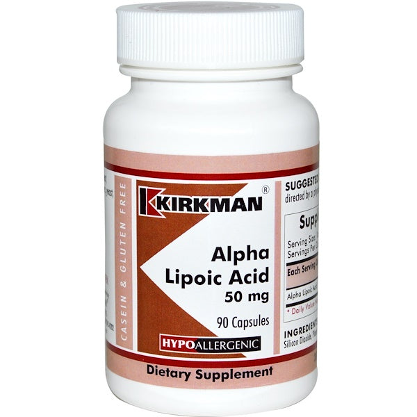 Kirkman Labs, Alpha Lipoic Acid, 50 mg, 90 Capsules