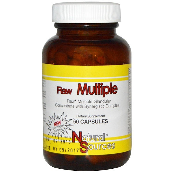 Natural Sources, Raw Multiple, 60 Capsules