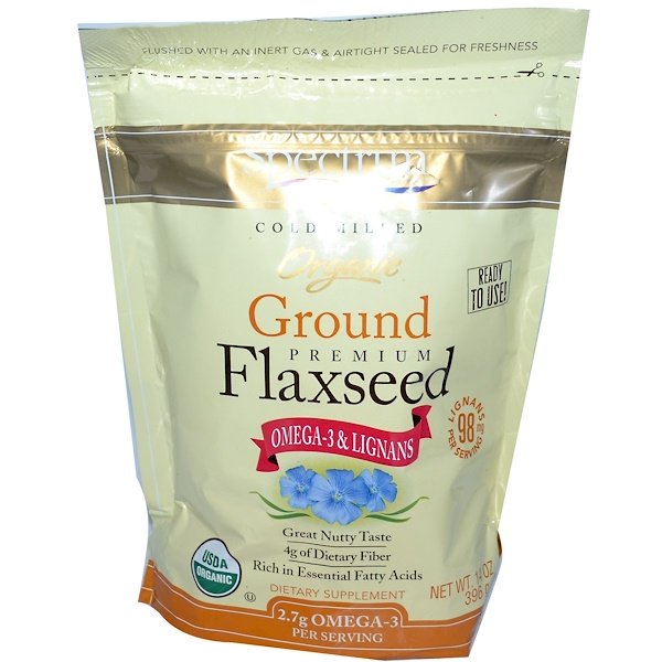 Spectrum Essentials, Organic Ground Premium Flaxseed, 14 oz (396 g)