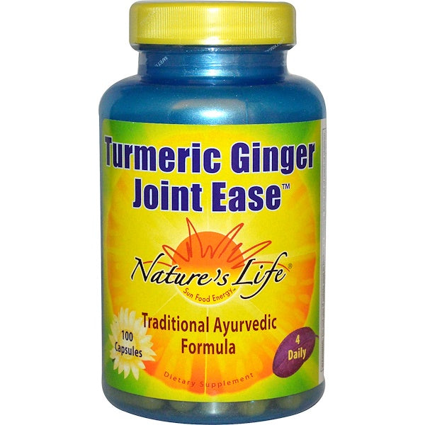 Nature's Life, Turmeric Ginger Joint Ease, 100 Capsules