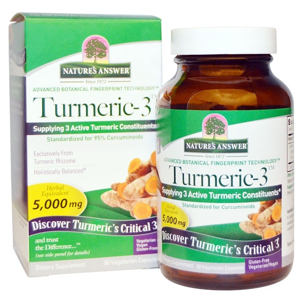 Nature's Answer, Turmeric-3, 5,000 mg, 90 Vegetarian Capsules