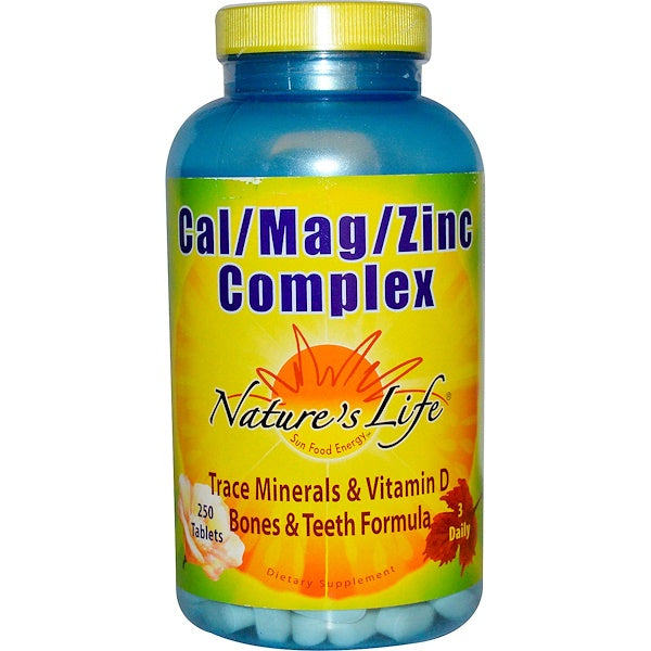 Nature's Life, Cal / Mag / Zinc Complex, 250 Tablets