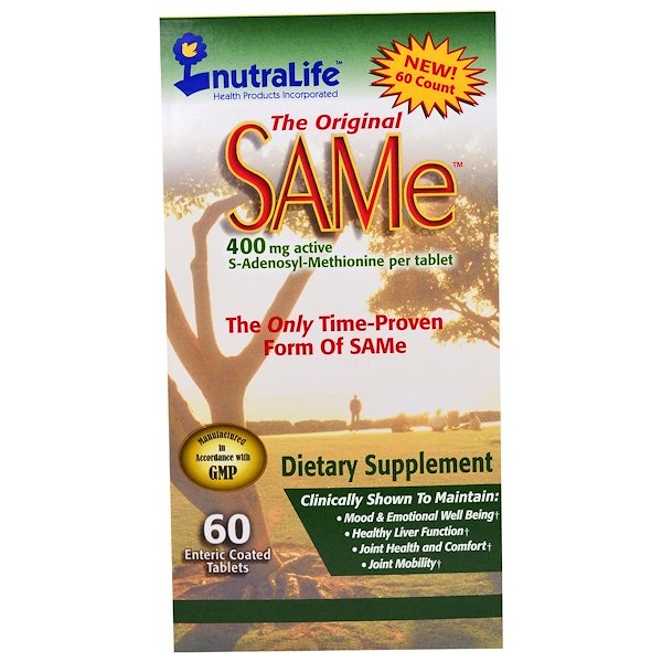 NutraLife, The Original SAMe, 400 mg, 60 Enteric Coated Caplets