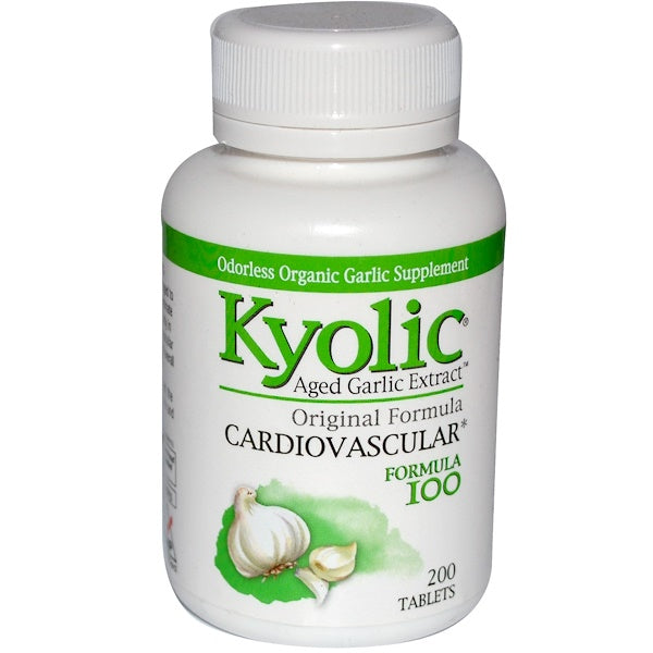 Kyolic, Aged Garlic Extract, Cardiovascular, Formula 100, 200 Tablets