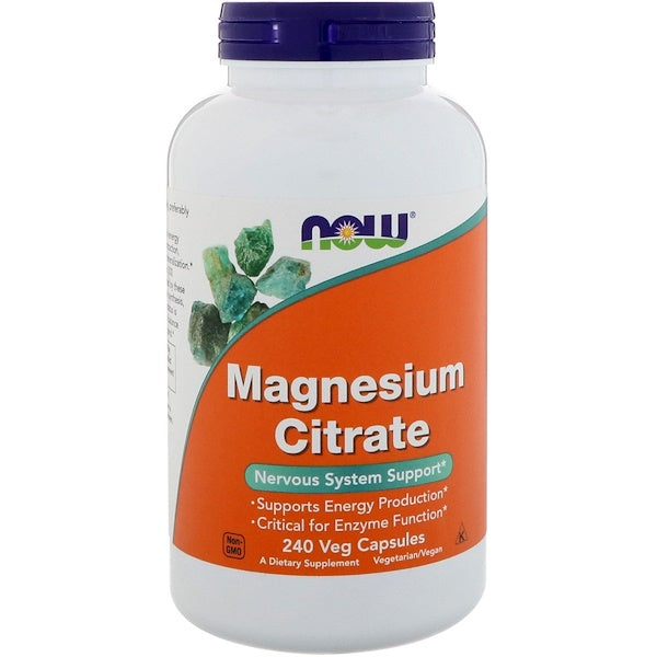 Now Foods, Magnesium Citrate, 240 Veg Capsules