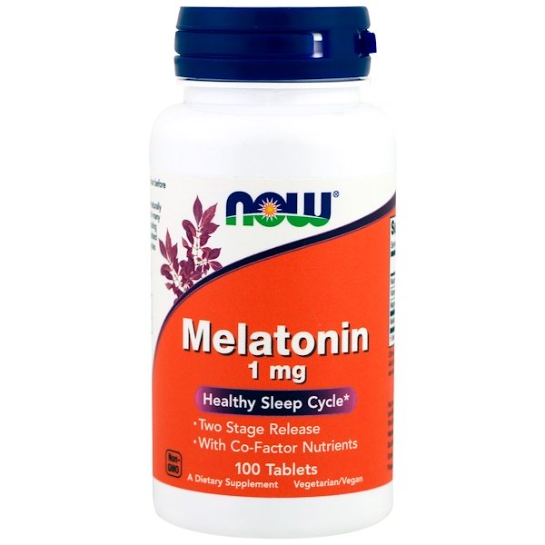 Now Foods, Melatonin, 1 mg, 100 Tablets