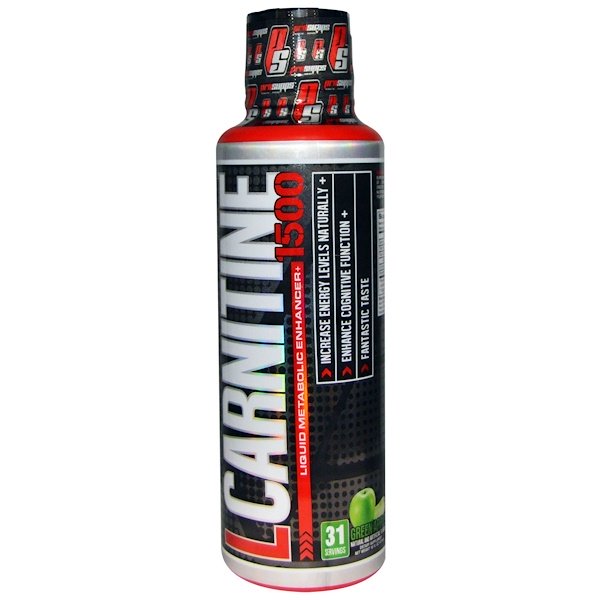 ProSupps, L-Carnitine 1500, Green Apple, 1,500 mg, 16 fl oz (473 ml)