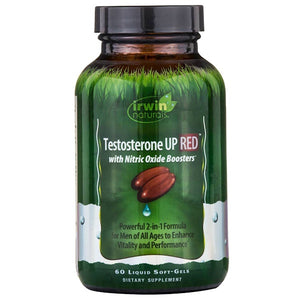 Irwin Naturals, Testosterone UP RED with Nitric Oxide Boosters, 60 Liquid Soft-Gels