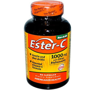 American Health, Ester-C with Citrus Bioflavonoids, 1,000 mg, 90 Capsules