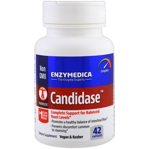 Enzymedica, Candidase, 42 Capsules