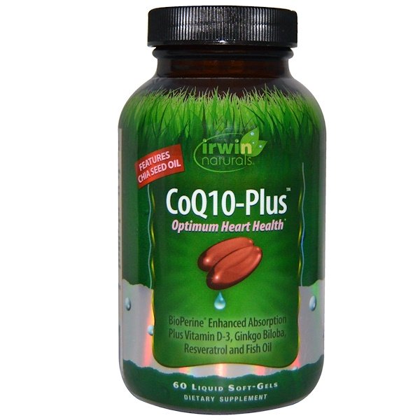 Irwin Naturals, CoQ10-Plus, 60 Liquid Soft-Gels