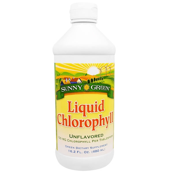 Sunny Green, Liquid Chlorophyll, Unflavored, 100 mg, 16.2 fl oz (480 ml)