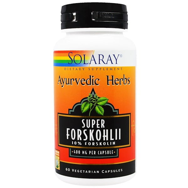 Solaray, Ayurvedic Herbs, Super Forskohlii, 400 mg, 60 Vegetarian Capsules