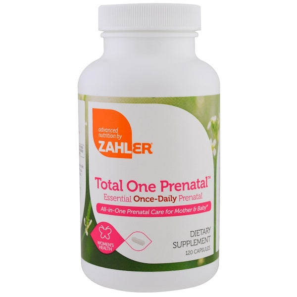 Zahler, Total One Prenatal, Essential Once-Daily Prenatal, 120 Capsules